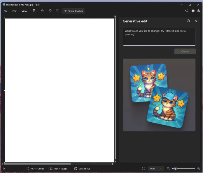 Microsoft Paint в Windows 11 вече предлага функция за редактиране на изображения с изкуствен интелект | Новини от България и Света Microsoft Paint в Windows 11 вече предлага функция за редактиране на изображения с изкуствен интелект