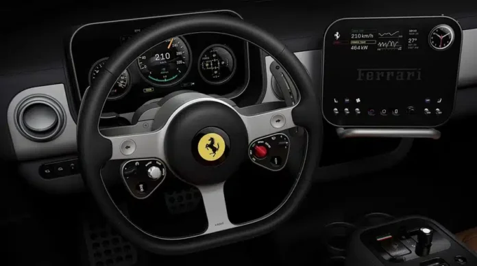 Ferrari представи интериора на първия си електромобил, проектиран от легендарния Ferrari представи интериора на първия си електромобил, проектиран от легендарния дизайнер на Apple Джони Айв.