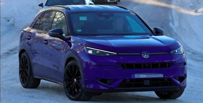 Следващият VW T-Roc R засечен с минимална маскировка Следващият VW T-Roc R засечен с минимална маскировка